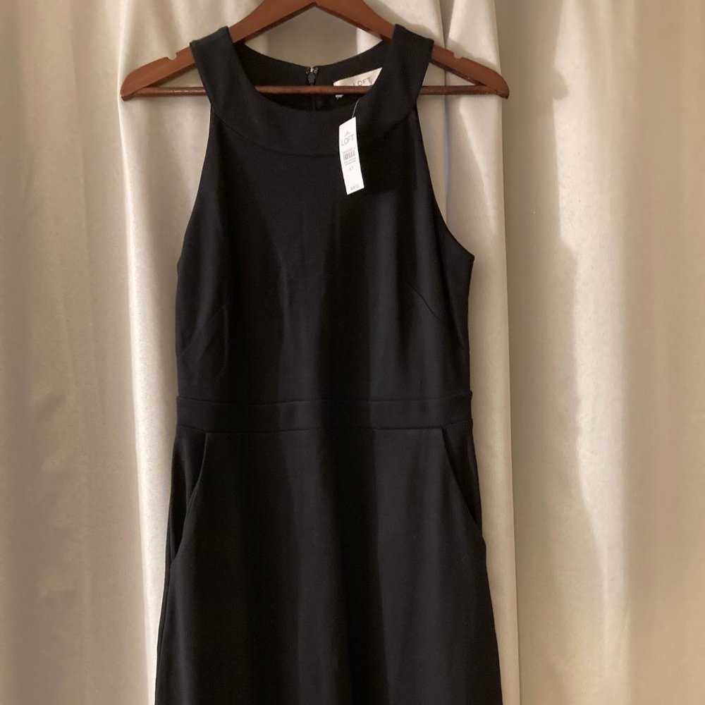 NWT The Loft black dress size 4 Tall